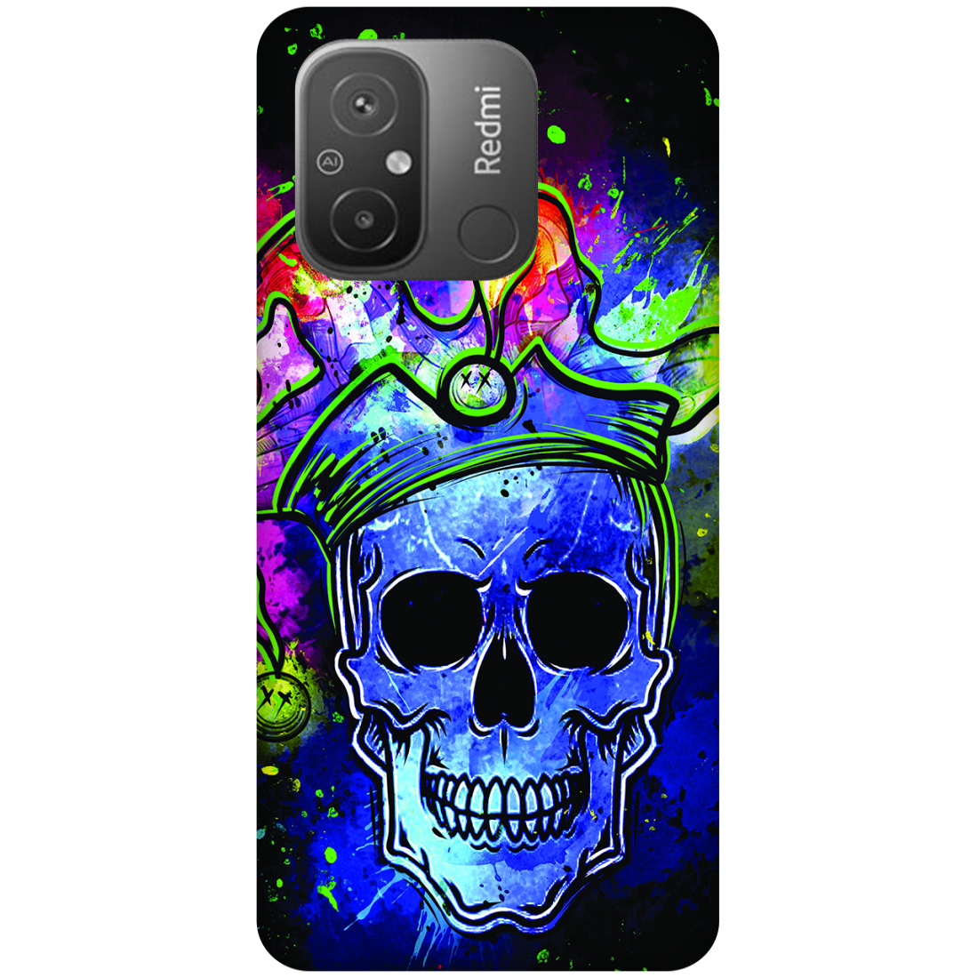 Psychedelic Royal Skull Case Xiaomi Redmi 12C