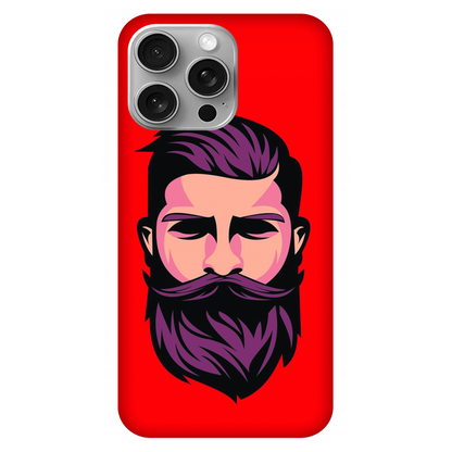 Red Background Purple Hair Case