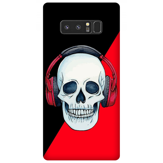 Red Headphones on Blurred Face Case Samsung Galaxy Note 8