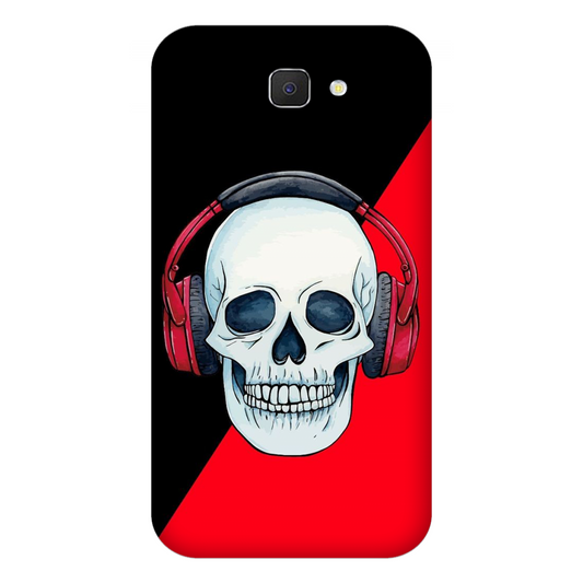 Red Headphones on Blurred Face Case Samsung On Nxt