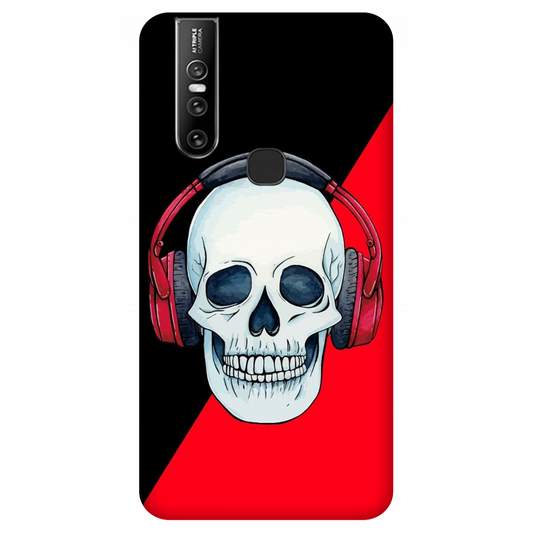Red Headphones on Blurred Face Case Vivo V15