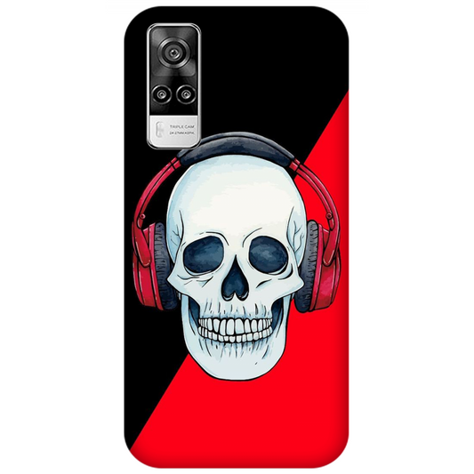 Red Headphones on Blurred Face Case vivo Y31
