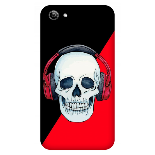 Red Headphones on Blurred Face Case Vivo Y81i