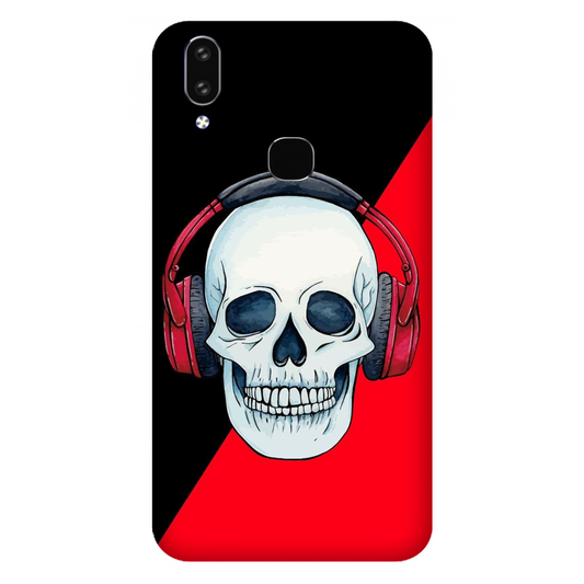 Red Headphones on Blurred Face Case Vivo Y89