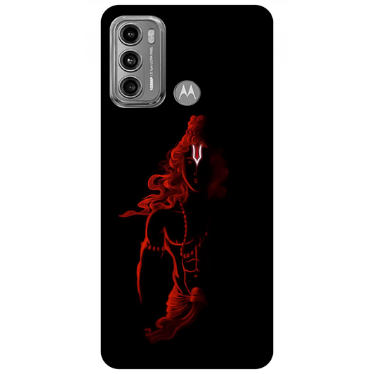 Red Silhouette of a Warrior Ram Case Motorola Moto G60