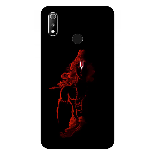 Red Silhouette of a Warrior Ram Case Realme 3
