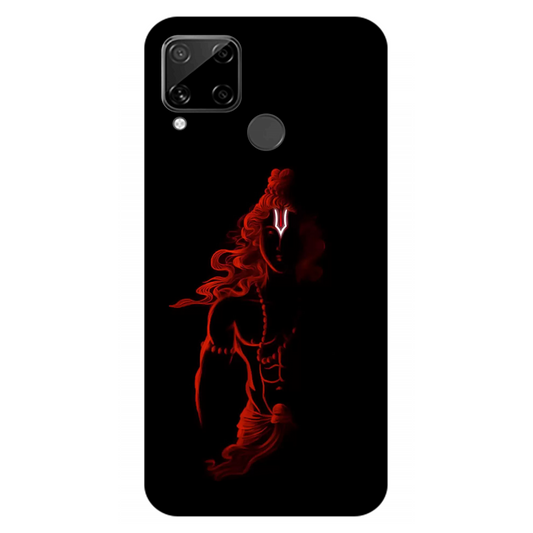 Red Silhouette of a Warrior Ram Case Realme C15