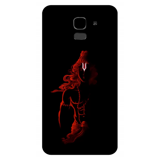 Red Silhouette of a Warrior Ram Case Samsung Galaxy J6