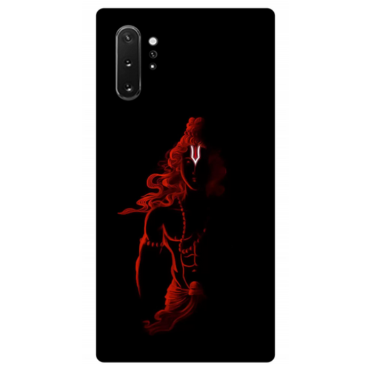 Red Silhouette of a Warrior Ram Case Samsung Galaxy Note 10 Plus