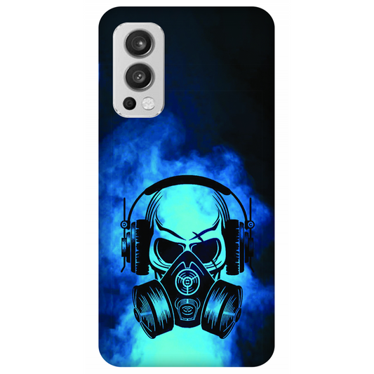 Skull in Gas Mask with Headphones Case OnePlus Nord 2 5G