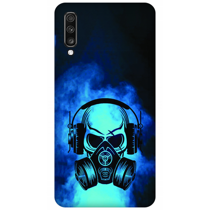 Skull in Gas Mask with Headphones Case Samsung Galaxy A70