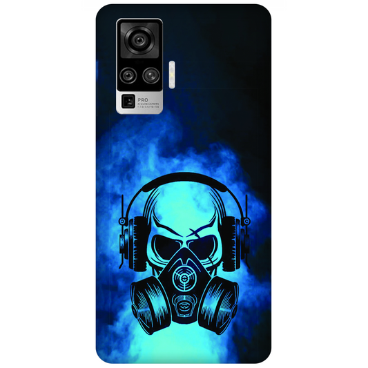 Skull in Gas Mask with Headphones Case Vivo X50 Pro (2020)