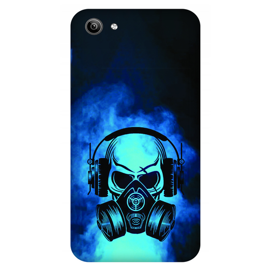 Skull in Gas Mask with Headphones Case Vivo Y81i