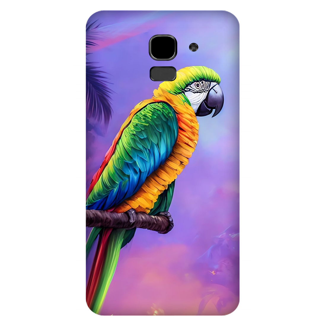 Vibrant Parrot in an Ethereal Atmosphere Case Samsung Galaxy J6