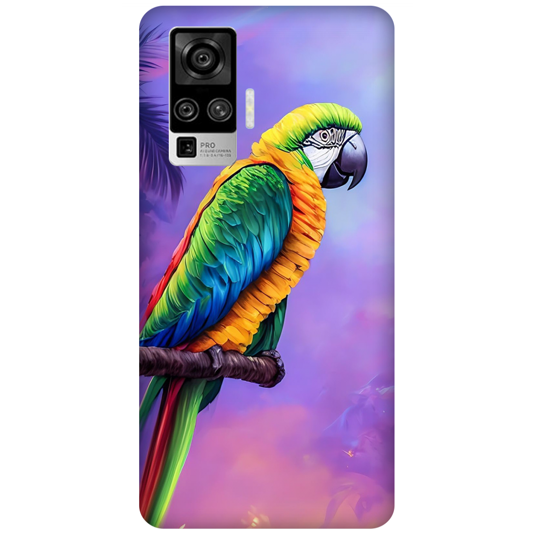 Vibrant Parrot in an Ethereal Atmosphere Case Vivo X50 Pro (2020)