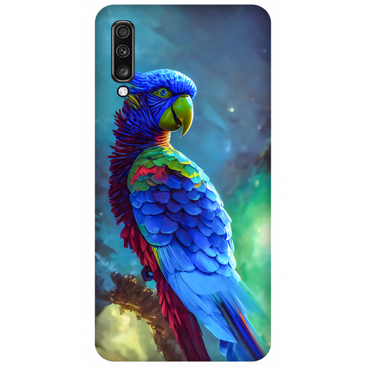 Vibrant Parrot in Dreamy Atmosphere Case Samsung Galaxy A70