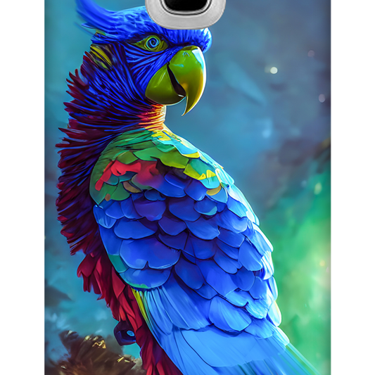 Vibrant Parrot in Dreamy Atmosphere Case Samsung Galaxy J2 (2016)