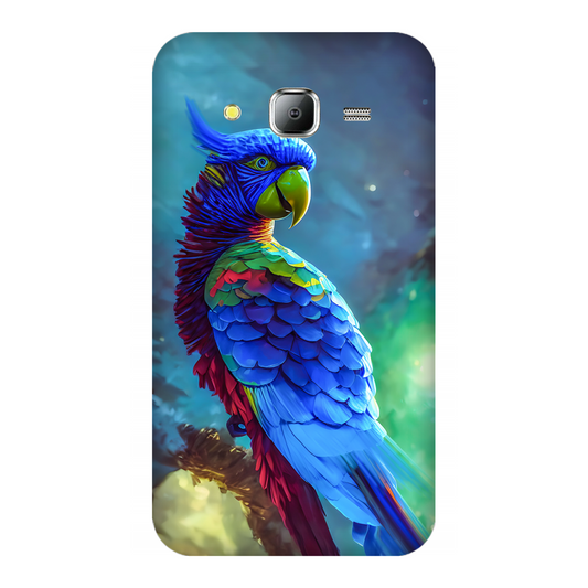 Vibrant Parrot in Dreamy Atmosphere Case Samsung Galaxy J7(2015)