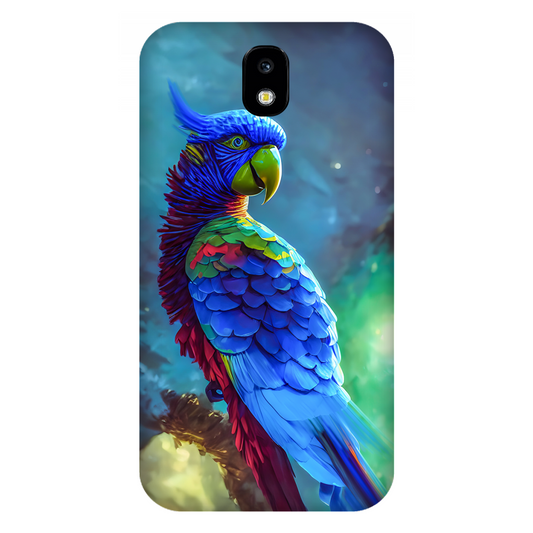 Vibrant Parrot in Dreamy Atmosphere Case Samsung Galaxy J7 Pro