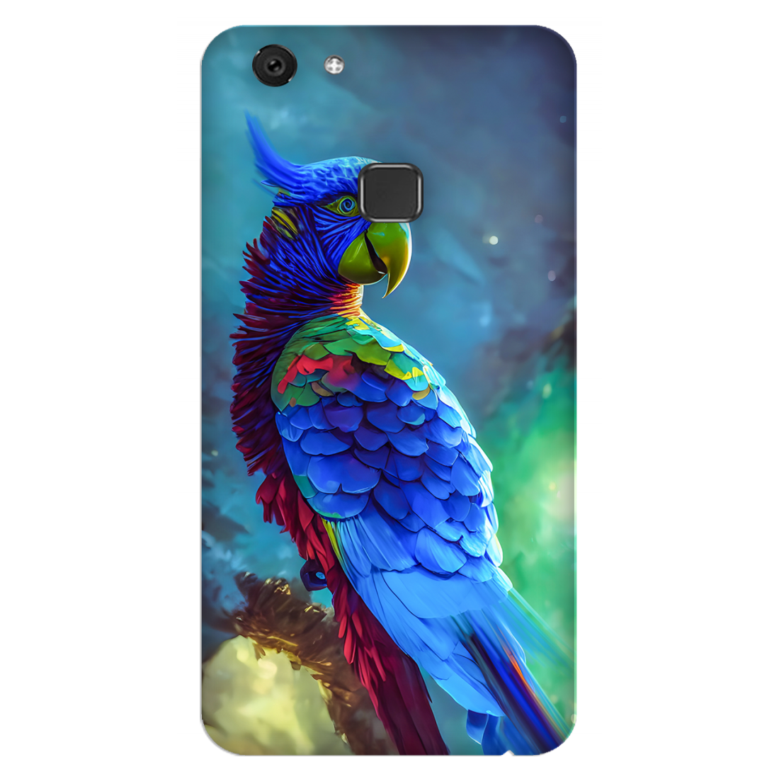 Vibrant Parrot in Dreamy Atmosphere Case Vivo V7 Plus