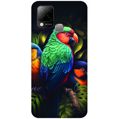 Vibrant Tropical Birds Case Infinix Hot 10s