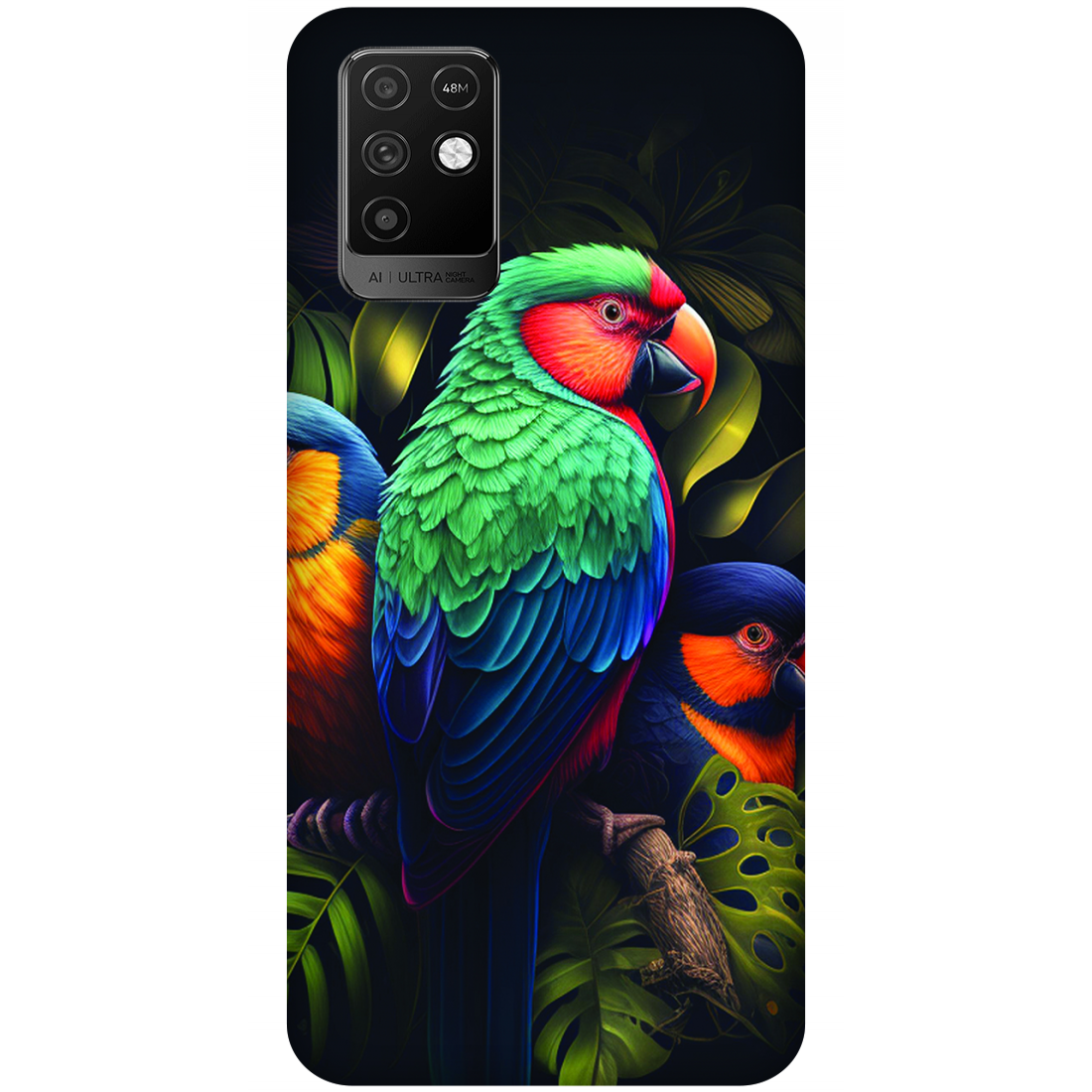 Vibrant Tropical Birds Case Infinix Note 10