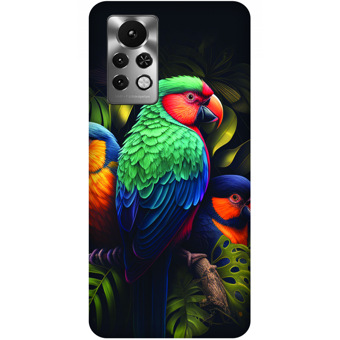 Vibrant Tropical Birds Case Infinix Note 11s