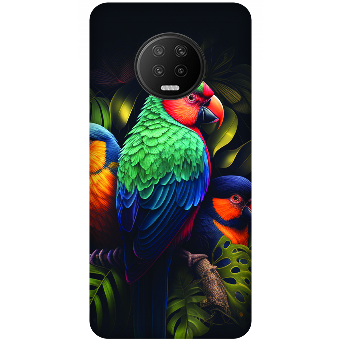 Vibrant Tropical Birds Case Infinix Note 7