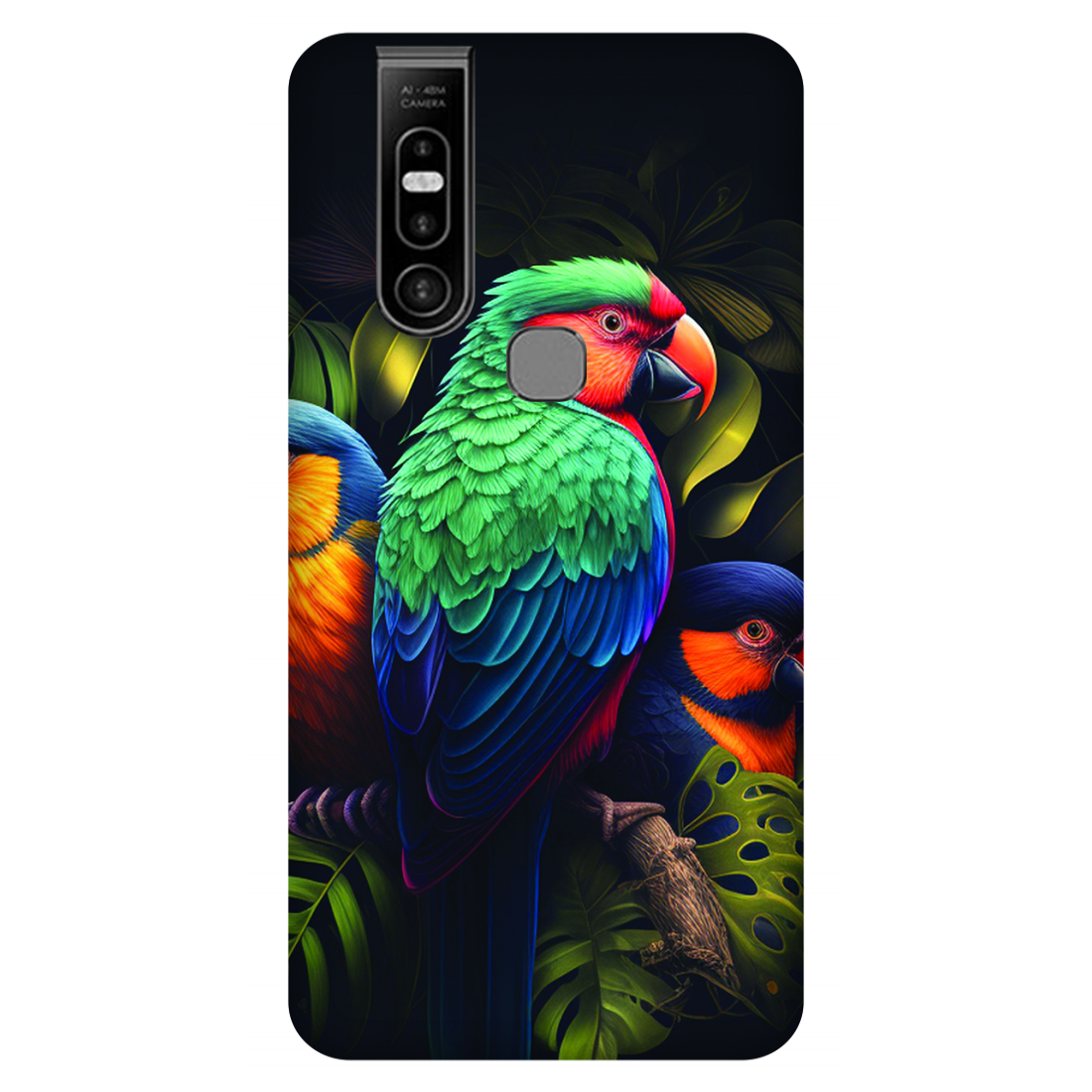 Vibrant Tropical Birds Case Infinix S5 Pro