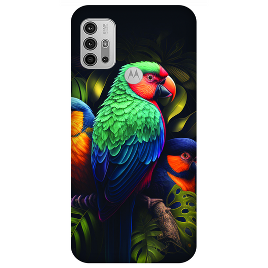 Vibrant Tropical Birds Case Motorola G30