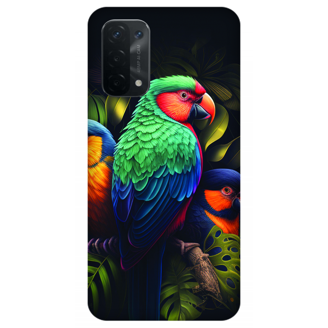 Vibrant Tropical Birds Case Oppo A54 5G