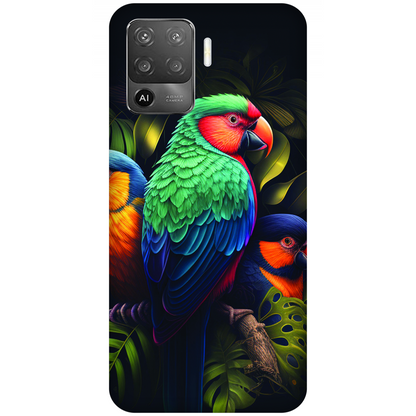 Vibrant Tropical Birds Case Oppo F19 Pro