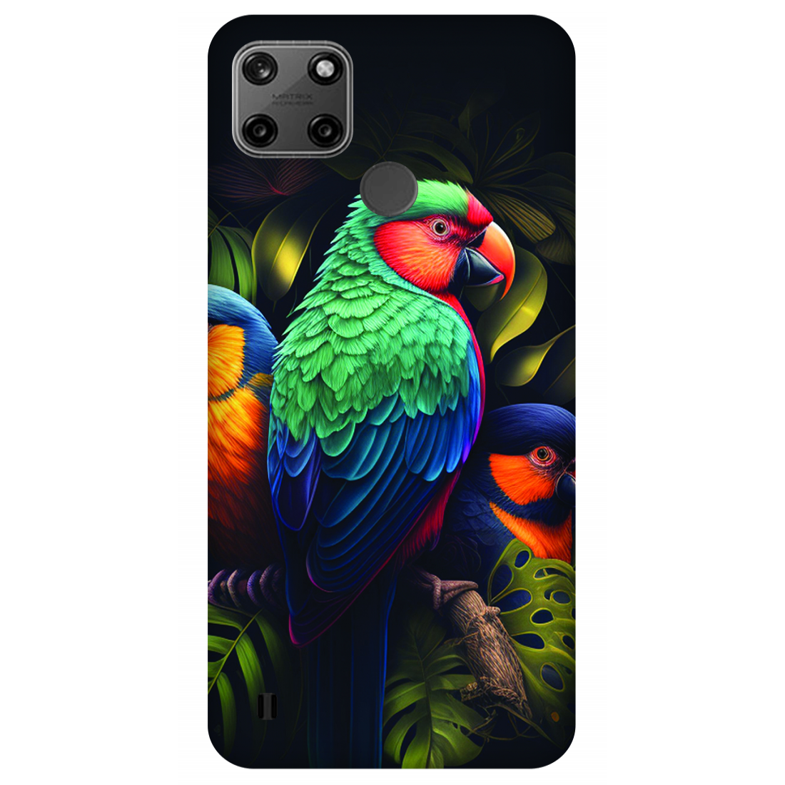 Vibrant Tropical Birds Case Realme C25Y