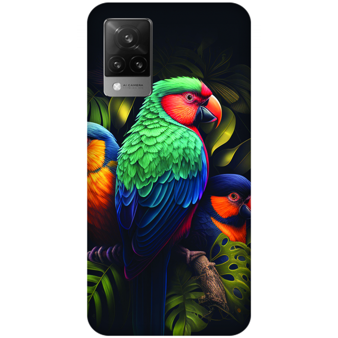 Vibrant Tropical Birds Case Vivo V21 5G