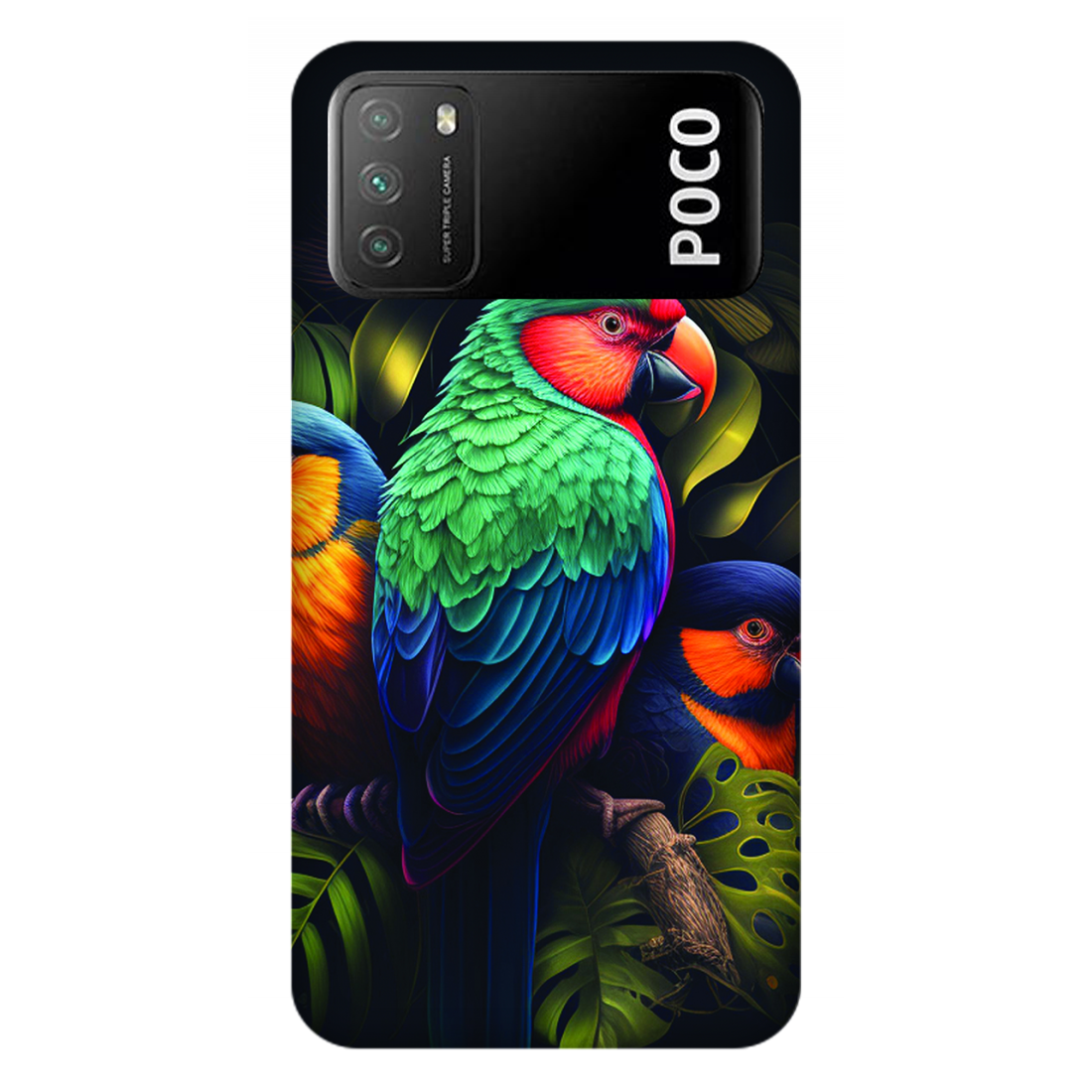 Vibrant Tropical Birds Case Xiaomi Poco M3