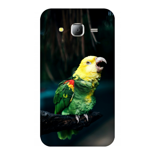 Vocalizing Vibrance: A Parrot Portrait Case Samsung Galaxy J7(2015)