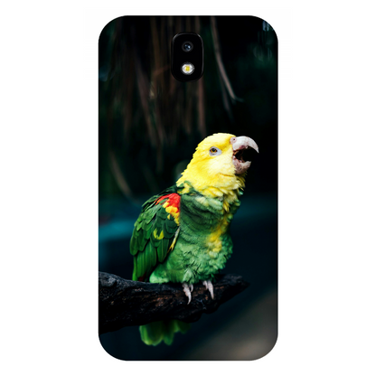 Vocalizing Vibrance: A Parrot Portrait Case Samsung Galaxy J7 Pro