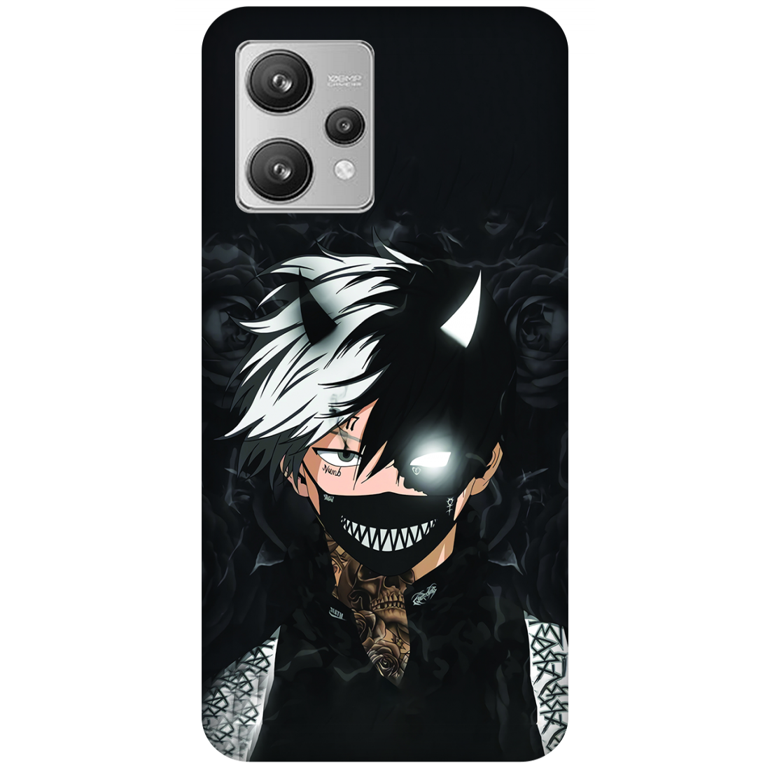 Anime Glowing Eyes Amidst the Darkness Realme 9