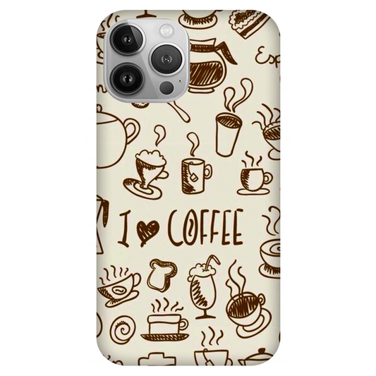 Coffee Doodle Art Case Apple iPhone 13 Pro Max