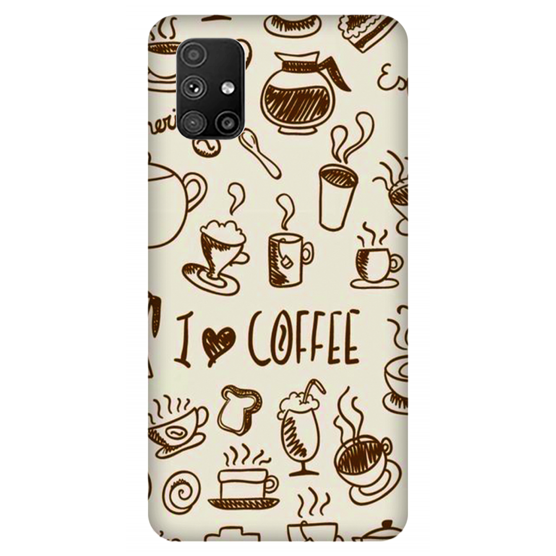 Coffee Doodle Art Case Samsung Galaxy M51