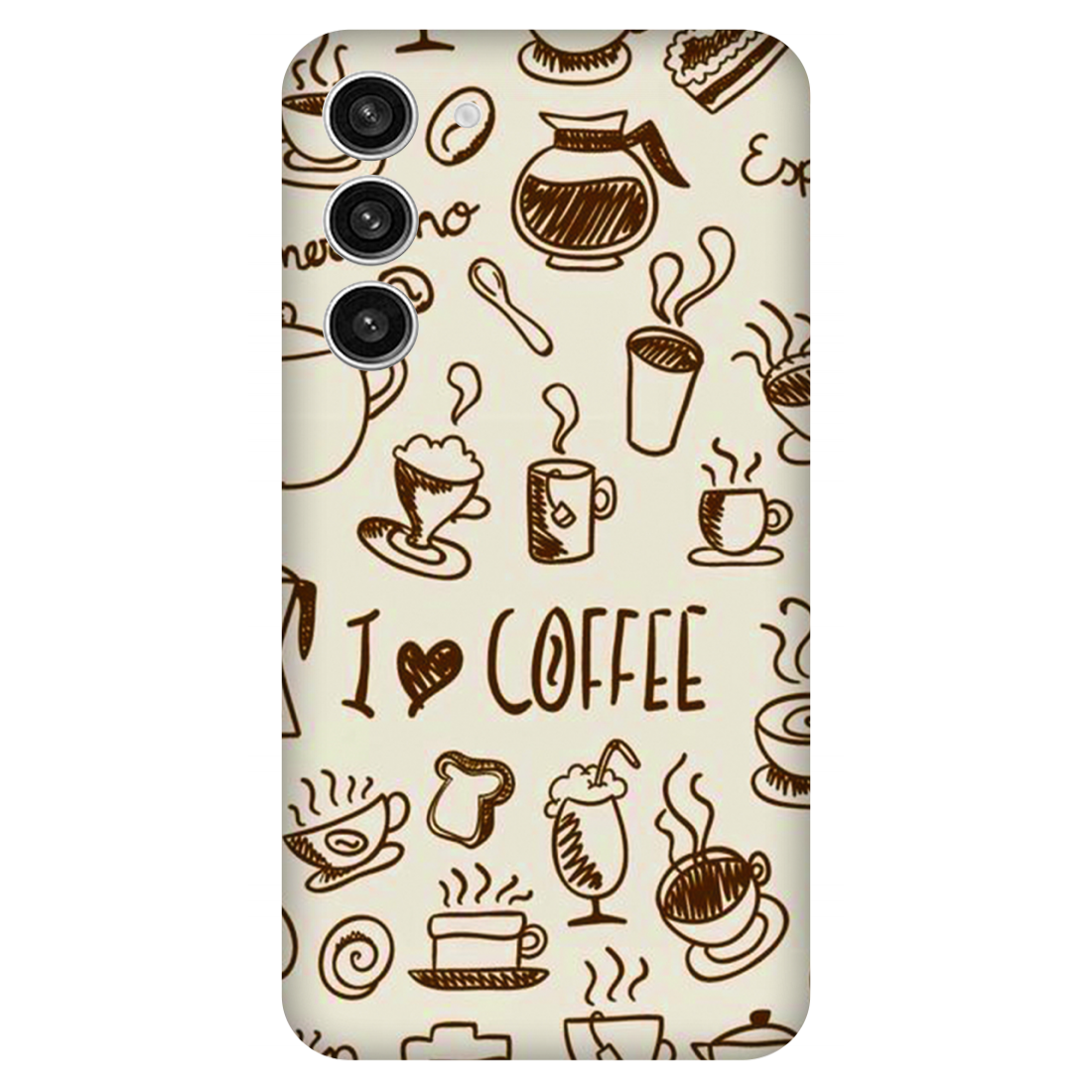 Coffee Doodle Art Case Samsung Galaxy S23 Plus 5G