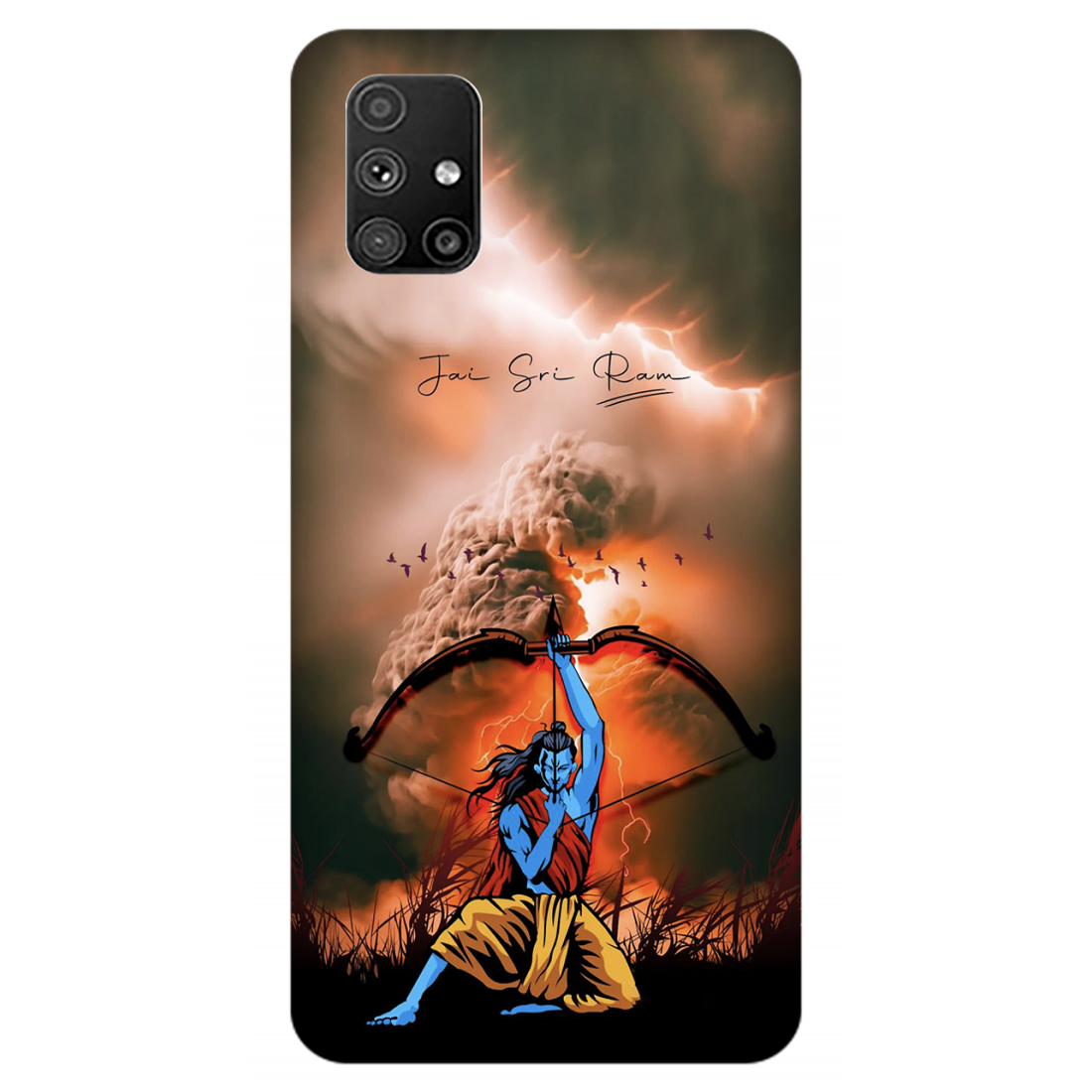 Divine Archer Amidst the Storm Jai Shree Ram Case Samsung Galaxy M51