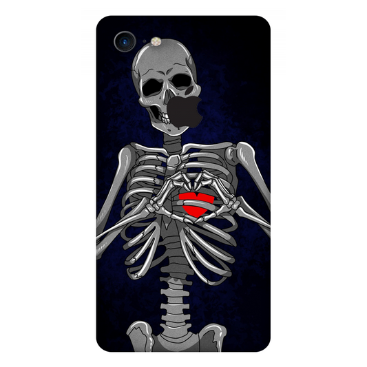 Embracing Skeleton with a Heart Case Apple iPhone 7 Logo Cut