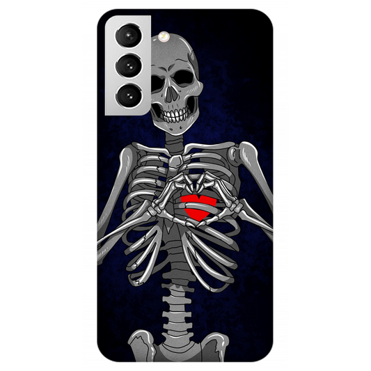 Embracing Skeleton with a Heart Case Samsung Galaxy S21 5G