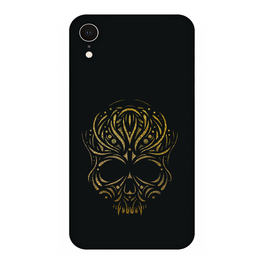 Golden Ornamental Skull Case Apple iPhone XR
