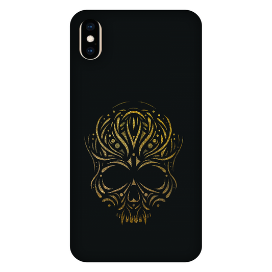 Golden Ornamental Skull Case Apple iPhone XS Max