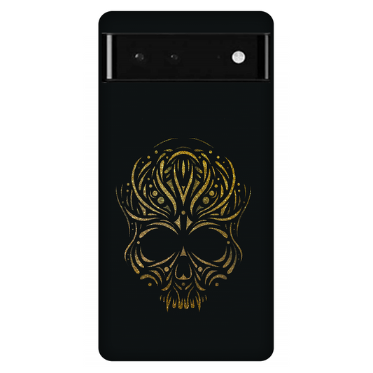 Golden Ornamental Skull Case Google Pixel 6 5G
