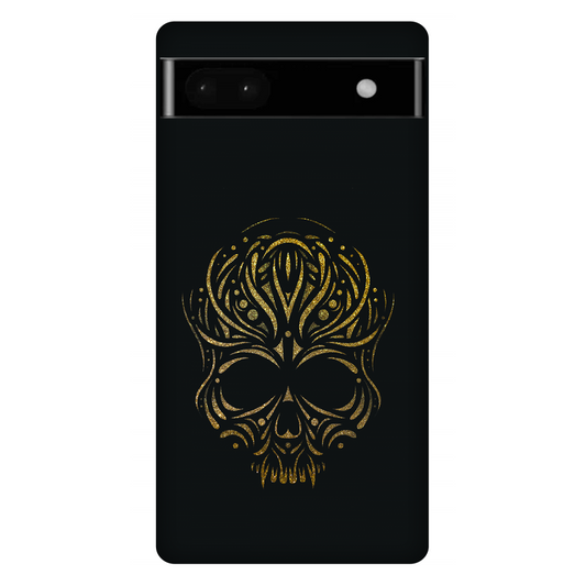 Golden Ornamental Skull Case Google Pixel 6A 5G