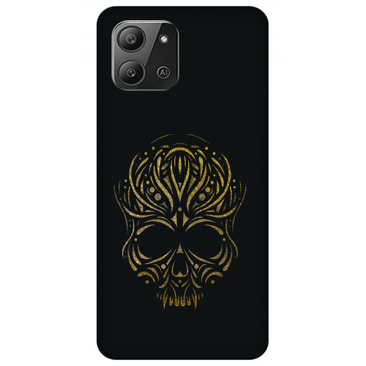 Golden Ornamental Skull Case Infinix Hot 11 2022