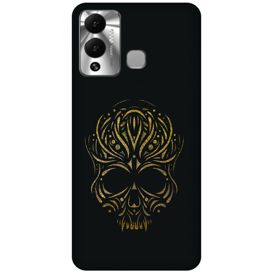 Golden Ornamental Skull Case Infinix Hot 12 Play